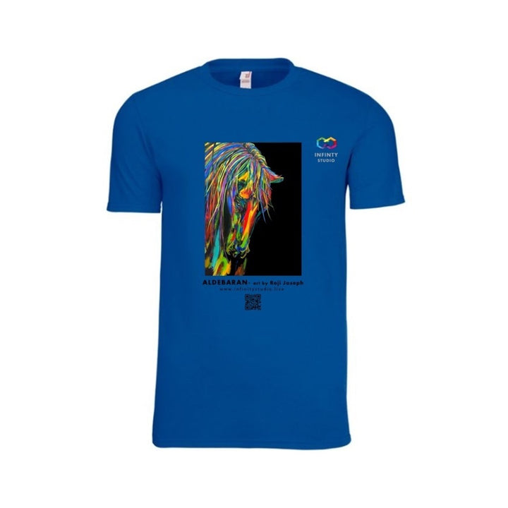 ALDEBARAN Art T Shirt Men Blue