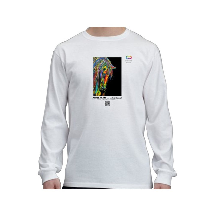 ALDEBARAN Art T Shirt Men White Long