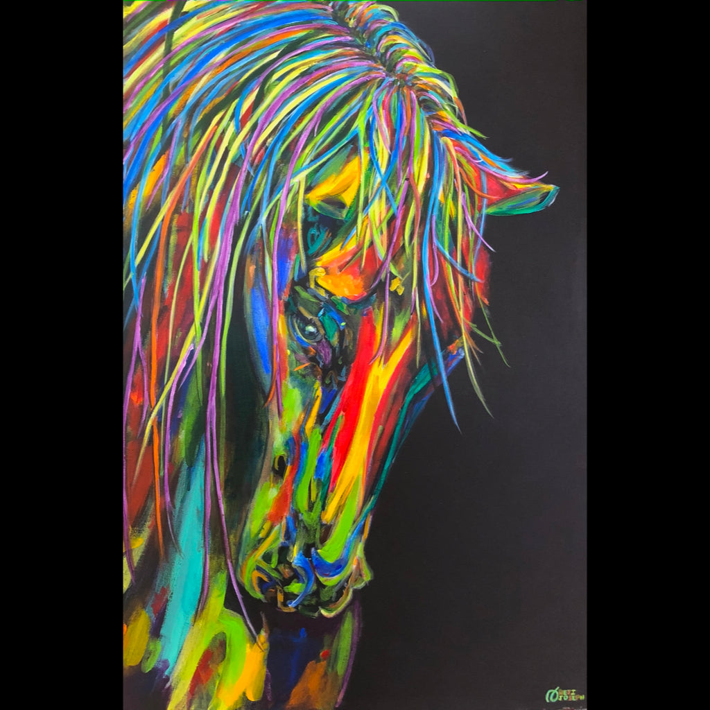 ALBEDARAN - Horses of Judah Ben-Hur - Acrylics on canvas - 24