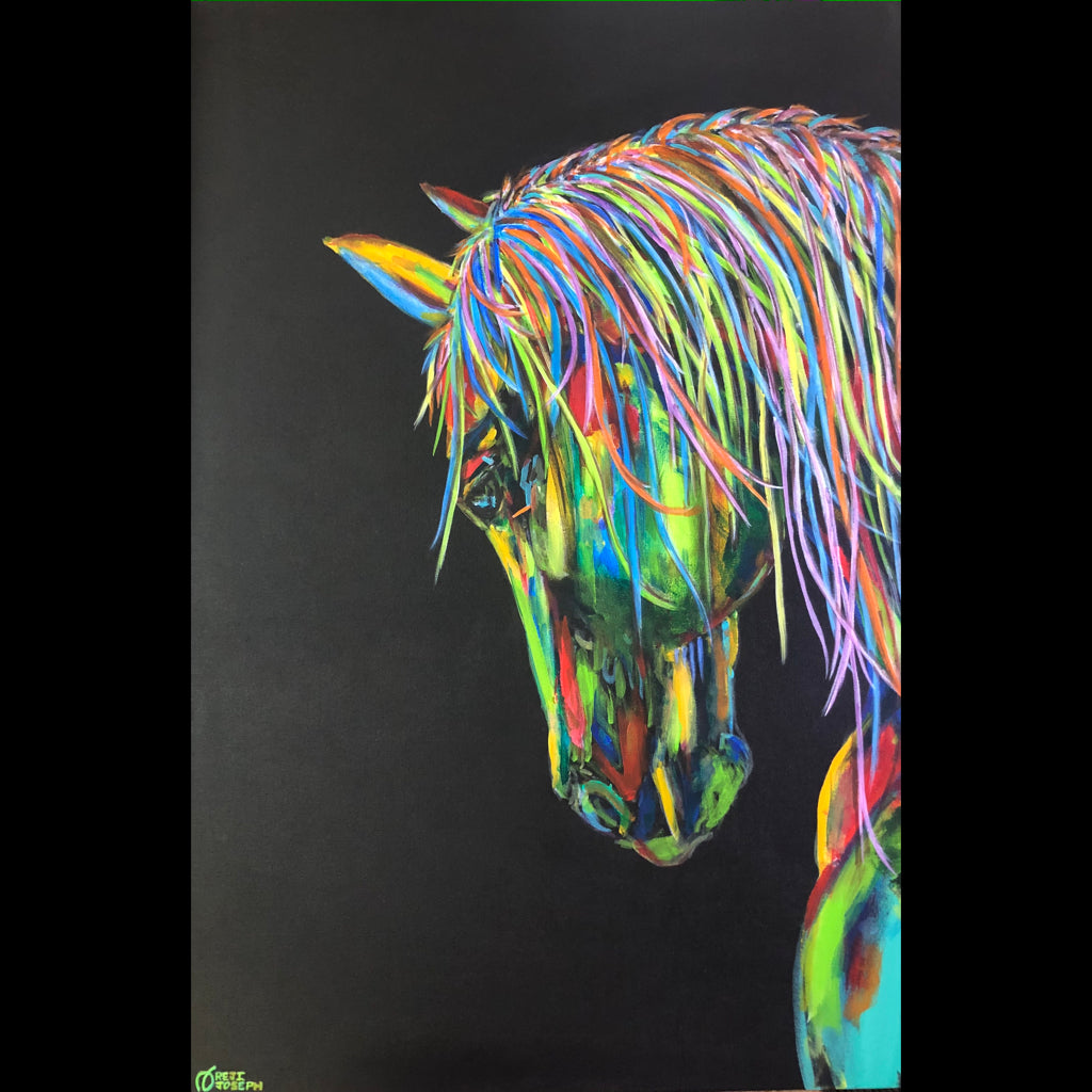 ALTAIR - Horses of Judah Ben-Hur - Acrylics on Canvas - 24