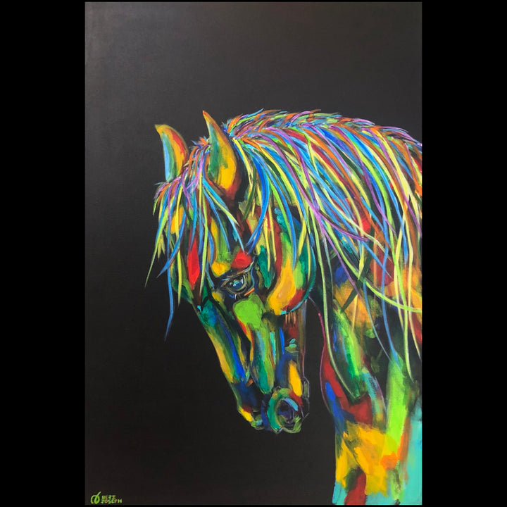 ANTARES - Horses of Judah Ben-Hur - Acrylics on canvas - 24" x 36"