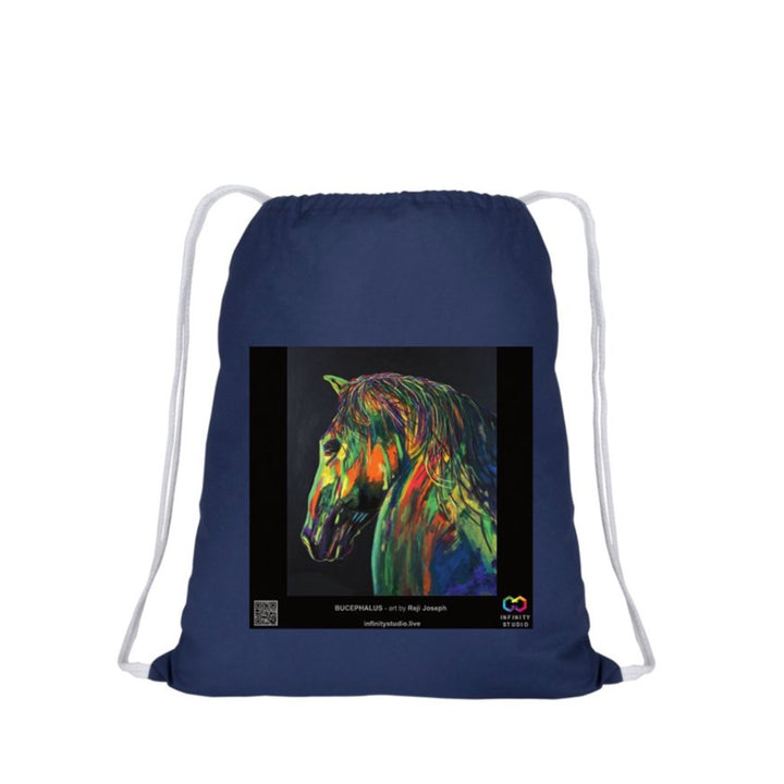 BUCEPHALUS Art Drawstring Blue