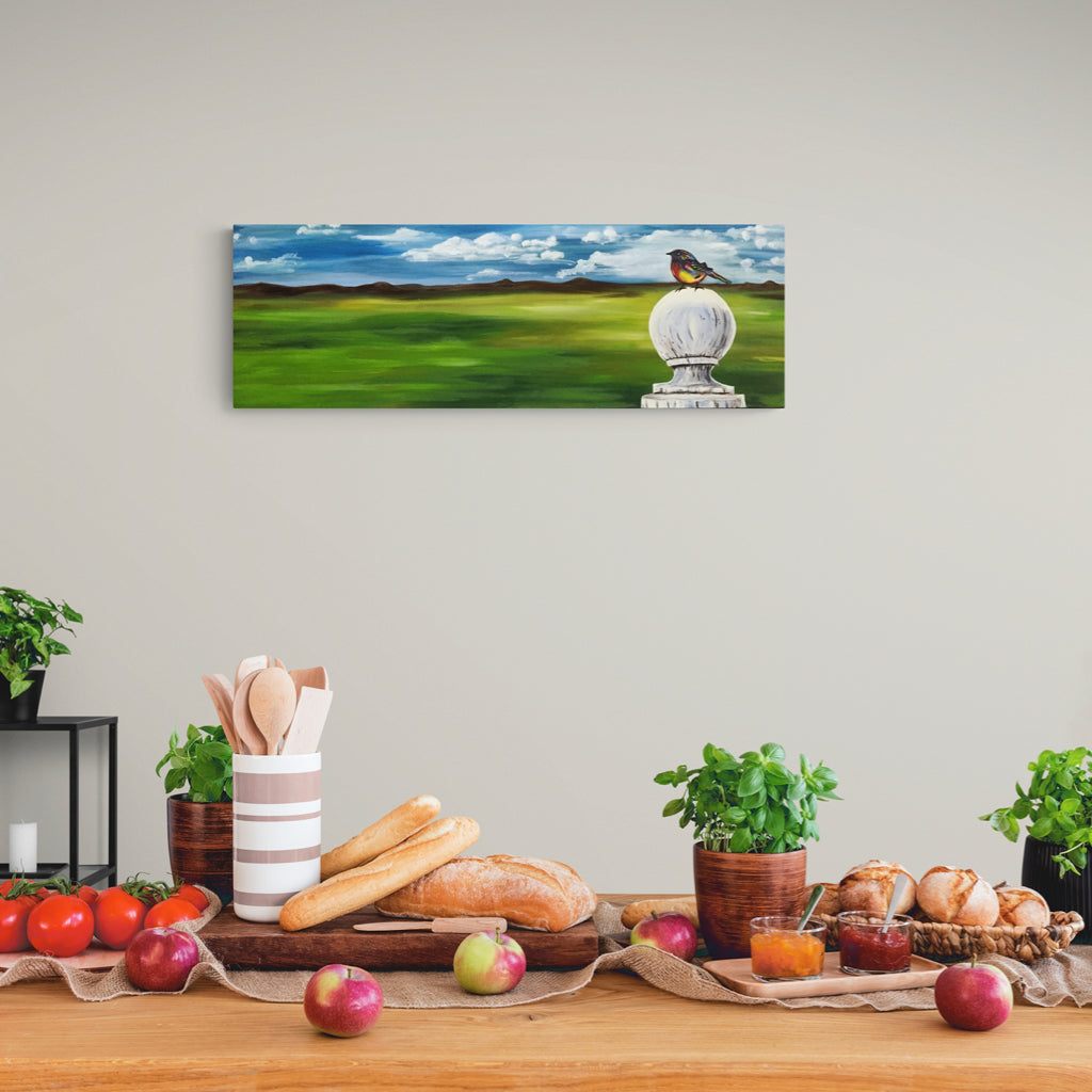 BIRD FAR AWAY - Oil on canvas - 47