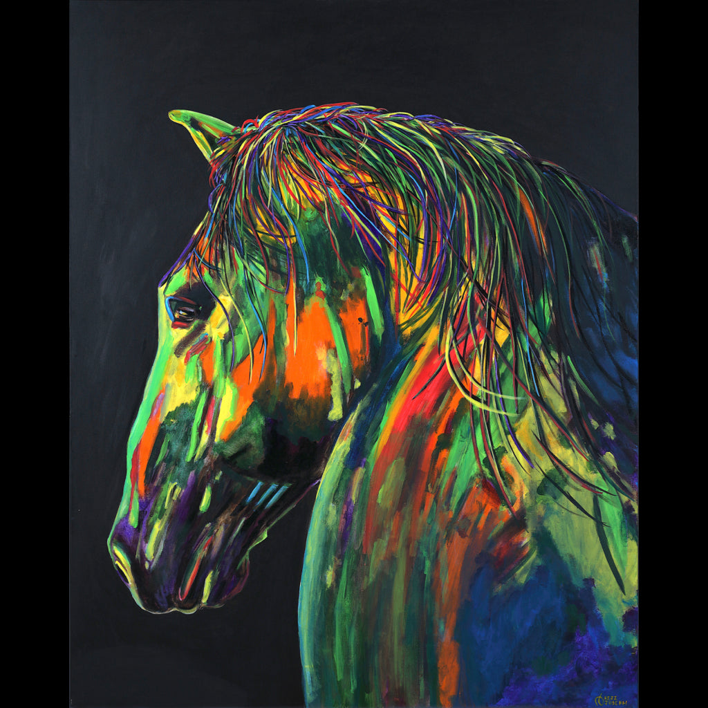 BUCEPHALUS - Acrylics on Canvas - 48