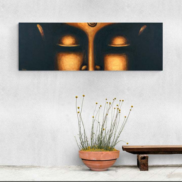 BUDDHA SERIES - CONSCIOUSNESS - Oil on Canvas - 72" x 24"