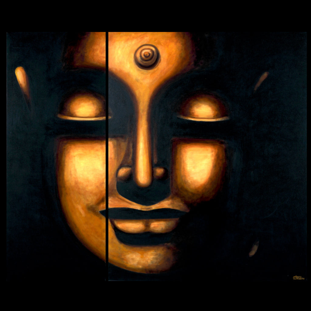 BUDDHA SERIES - GLOW - Oil on Canvas - 72