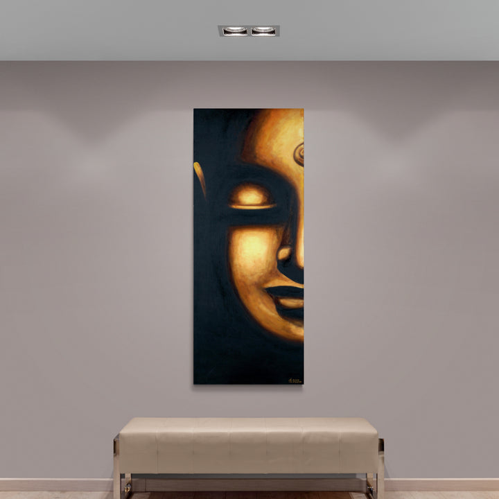 BUDDHA SERIES - DEEP - Oil on Canvas - 60" x 24"