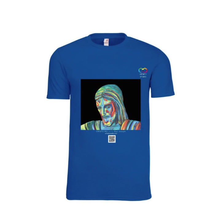 CRISTO REI Art T Shirt Men Blue