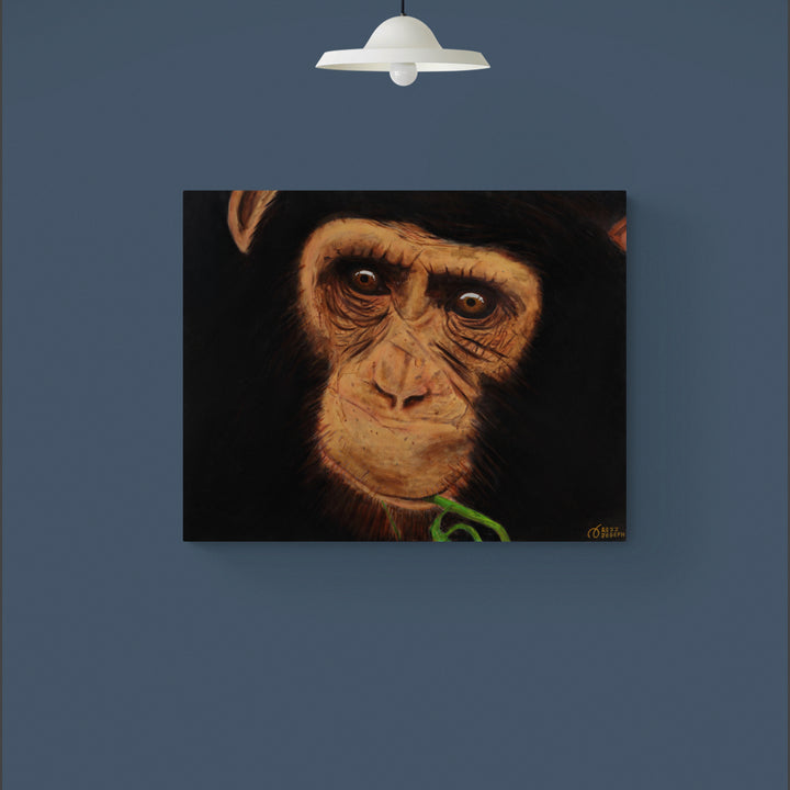 CHIMP - PENSE Canvas Print