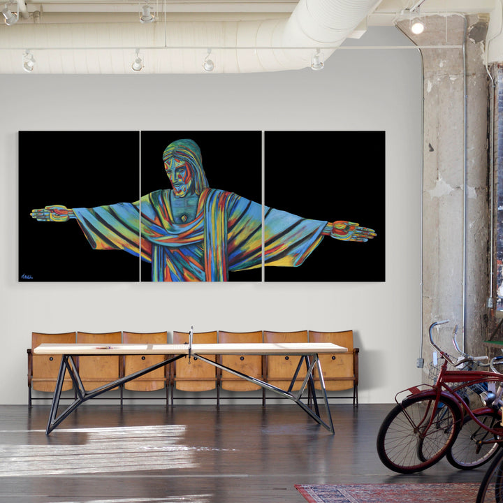 CRISTO REI - Acrylics on Canvas - 144" x 60"