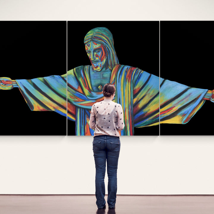 CRISTO REI - Acrylics on Canvas - 144" x 60"