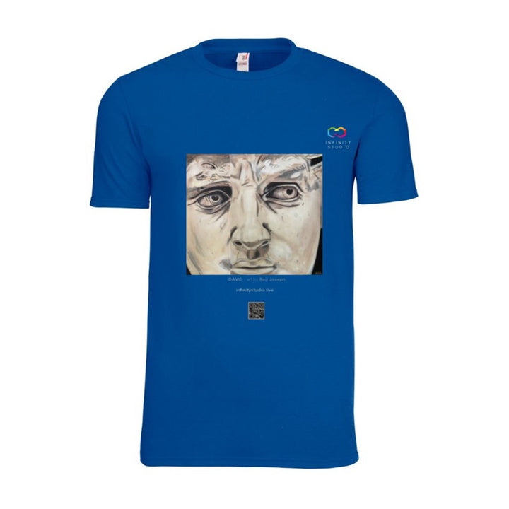 DAVID Art T Shirt Men Blue