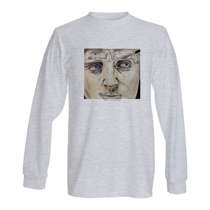 DAVID Art T Shirt Men Grey Long