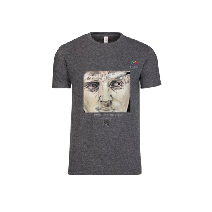 DAVID Art T Shirt Men Heather Grey