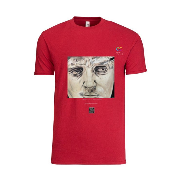 DAVID Art T Shirt Men Red