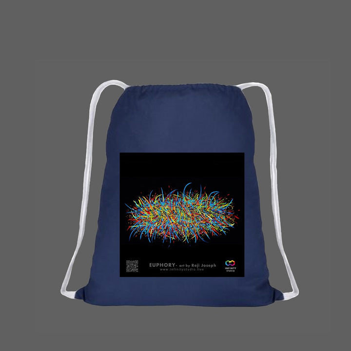 EUPHORY Art Drawstring Blue