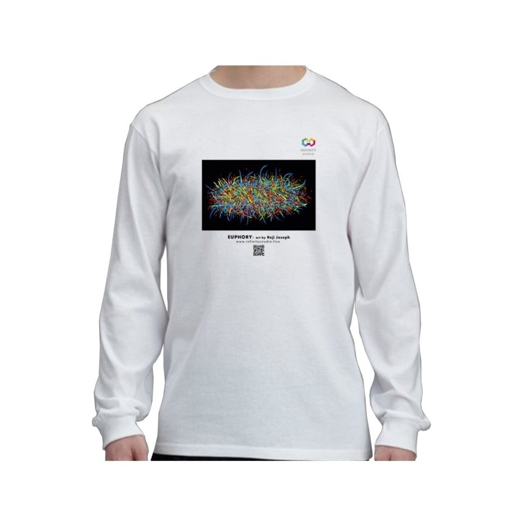 EUPHORY Art T Shirt Men White Long