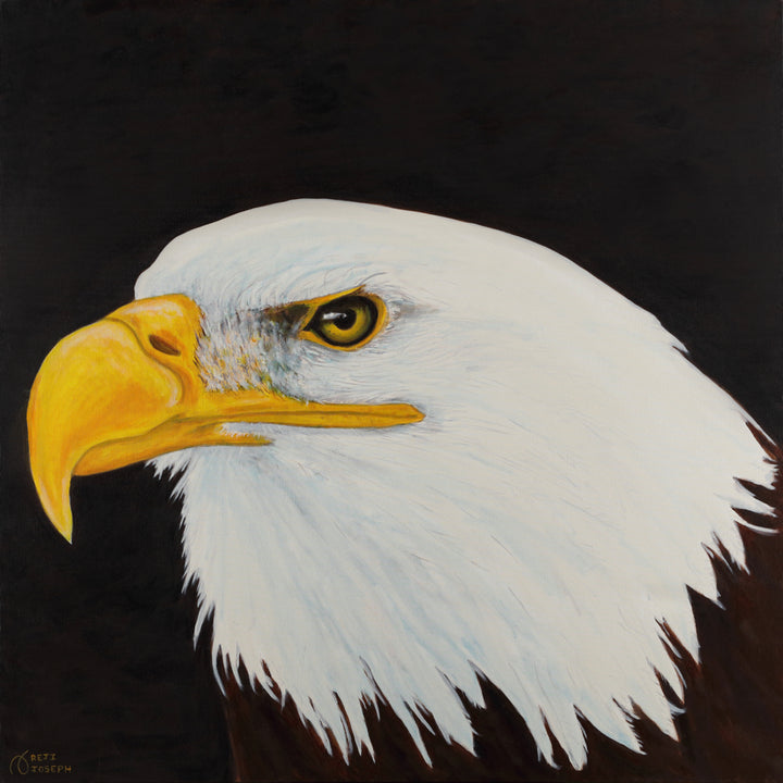 EAGLE SERIES - DYAMI - Oil on Canvas - 39.37" x 39.37"