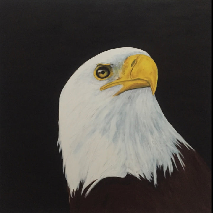 EAGLE SERIES - HELAKU - Oil on Canvas - 39.37" x 39.37"