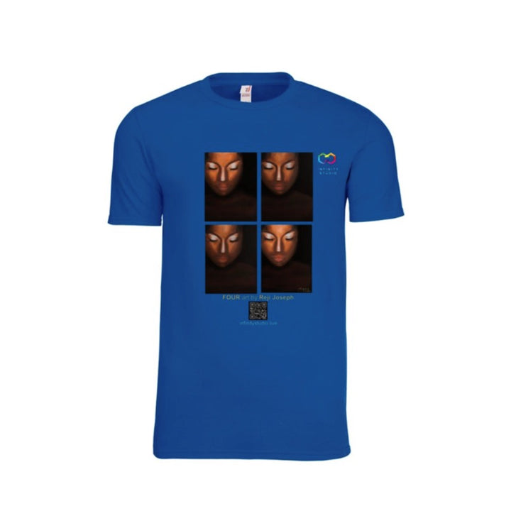 FOUR Art T Shirt Men Blue