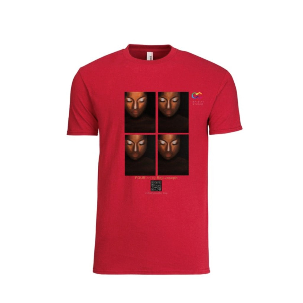 FOUR Art T Shirt Men Red