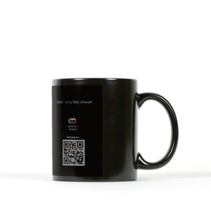 FOUR Art Coffee Mug Black