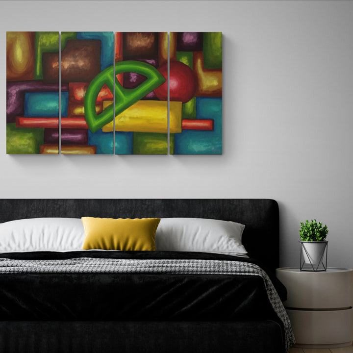 GEOMETRIA - Oil on Canvas - 72" x 30"