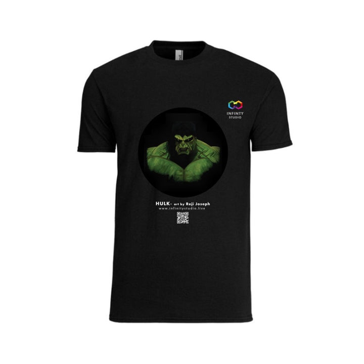 HULK Art T Shirt Men Black