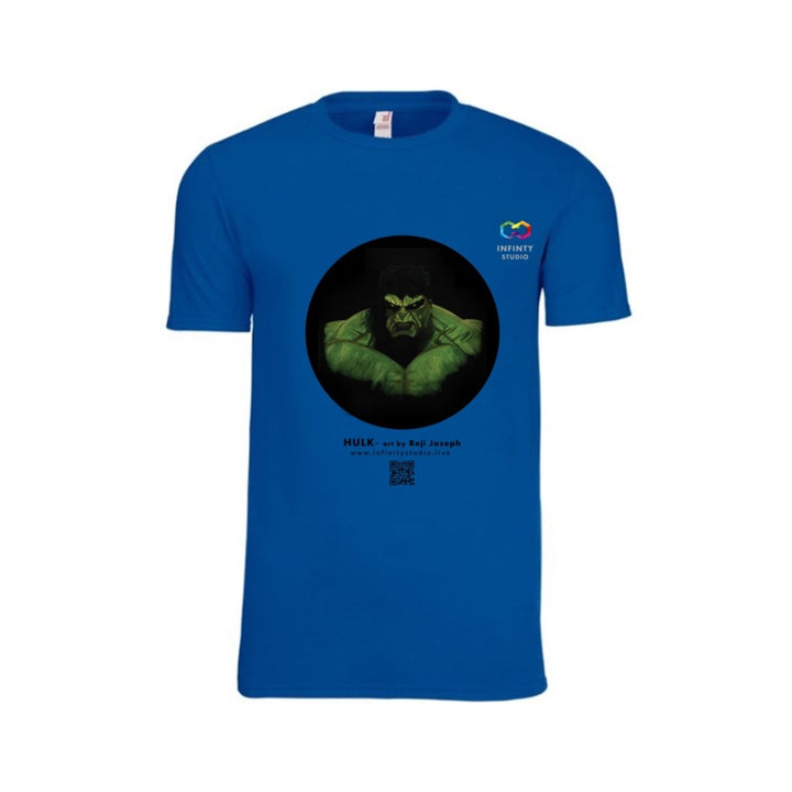 HULK Art T Shirt Men Blue