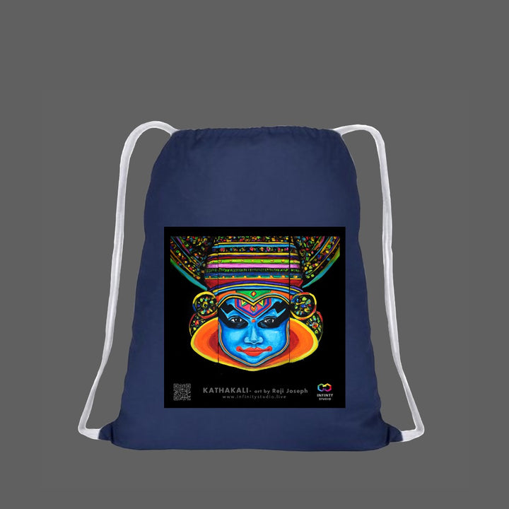 KATHAKALI Art Drawstring Blue