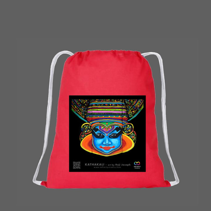 KATHAKALI Art Drawstring Red