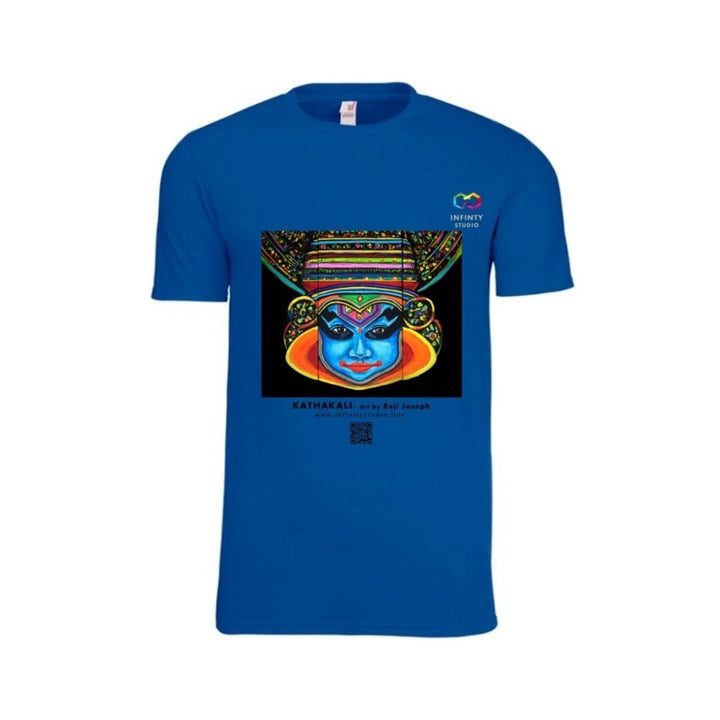 KATHAKALI Art T Shirt Men Blue