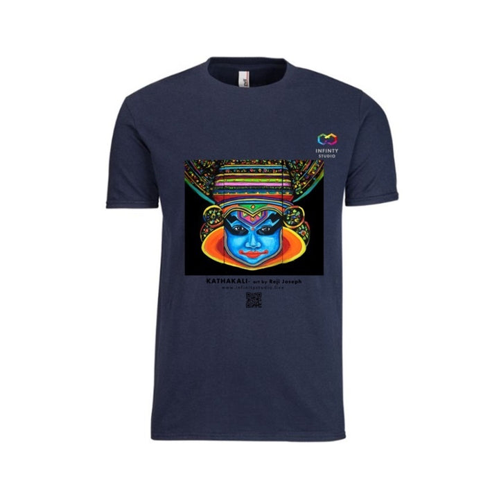 KATHAKALI Art T Shirt Men Navy Blue