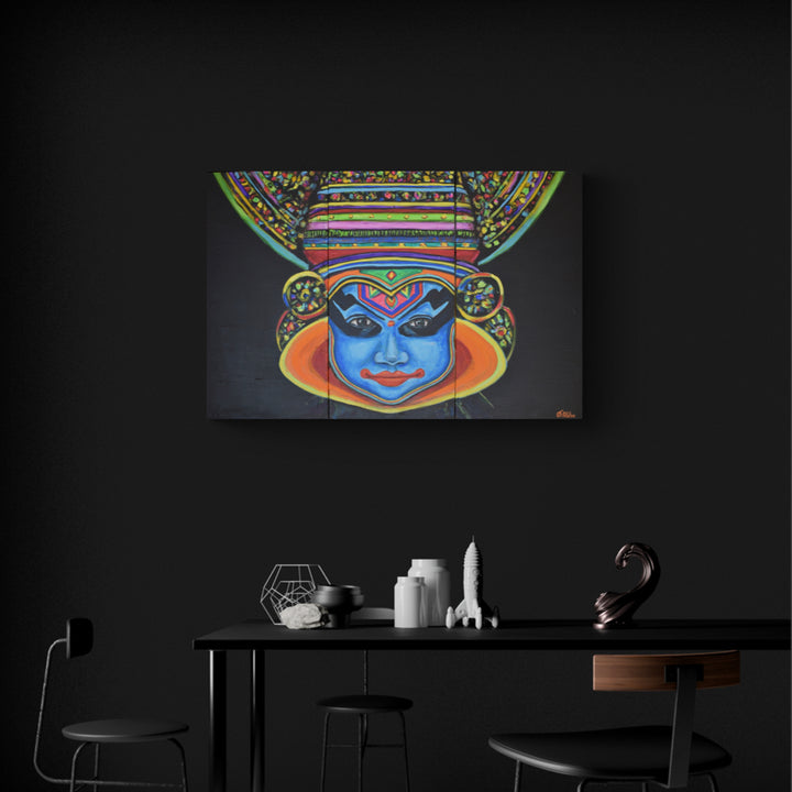 KATHAKALI - Acrylics on Canvas - 54" x 36"