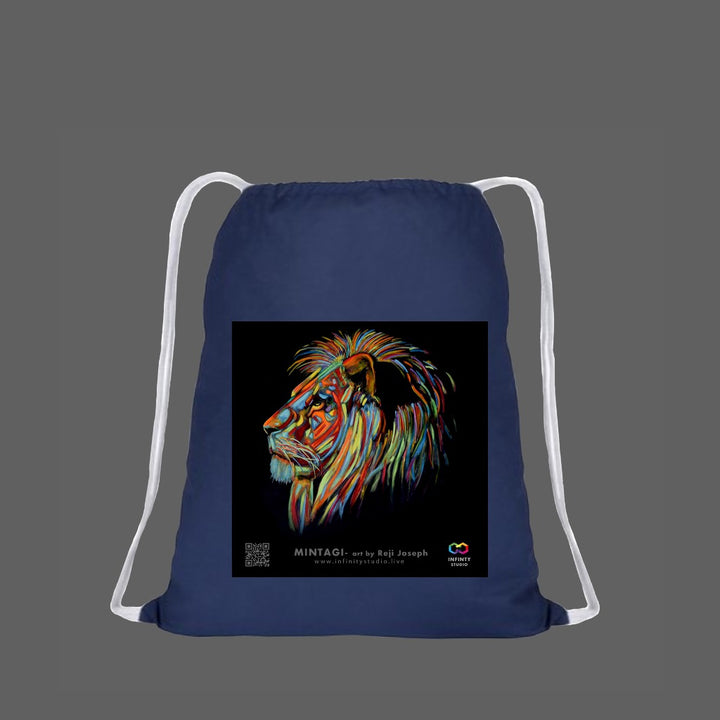 MINGATI Art Drawstring Blue