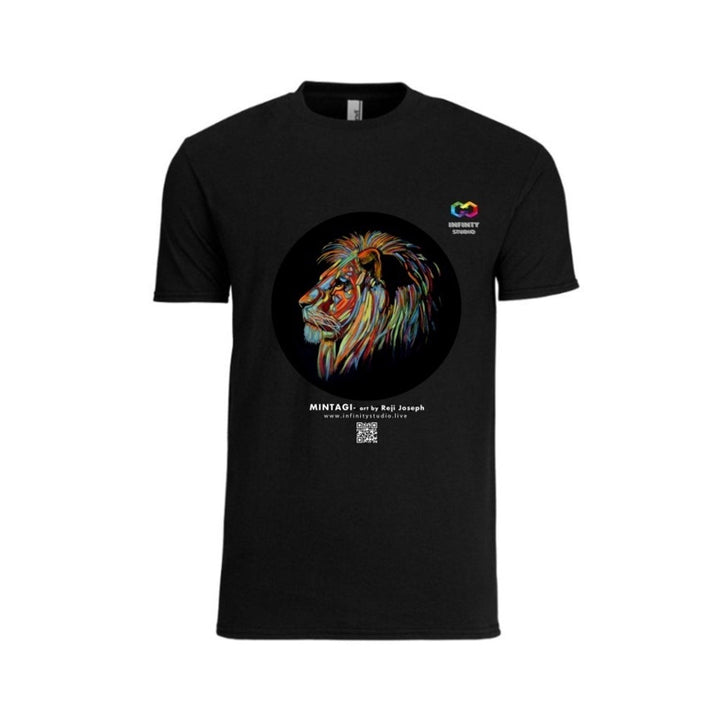 MINGATI Art T Shirt Men Black