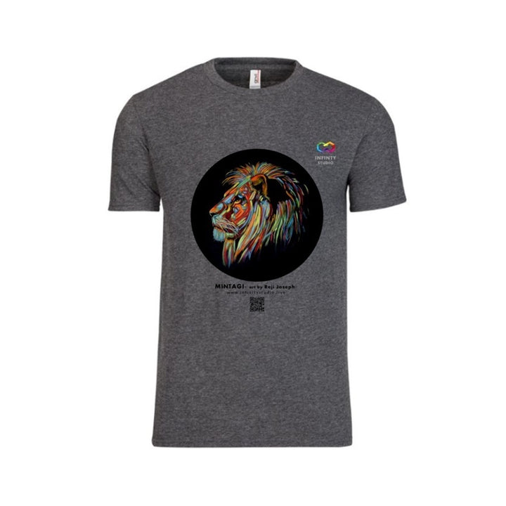 MINGATI Art T Shirt Men Heather Grey