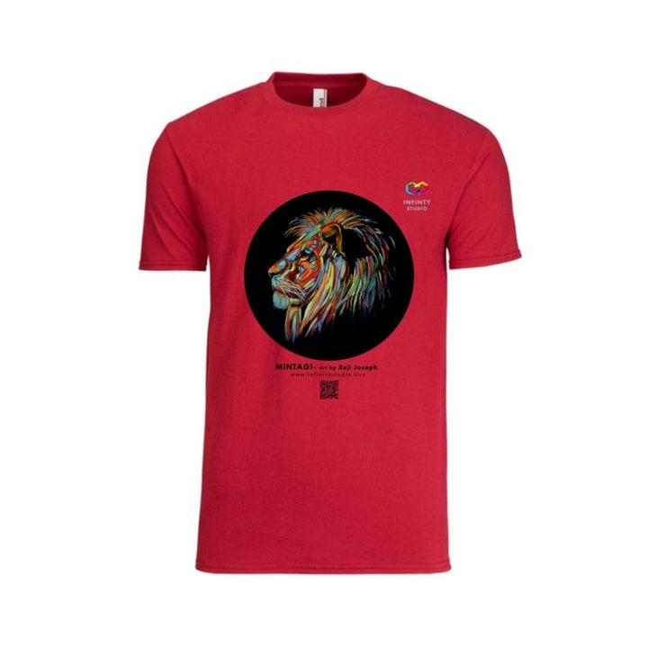 MINGATI Art T Shirt Men Red