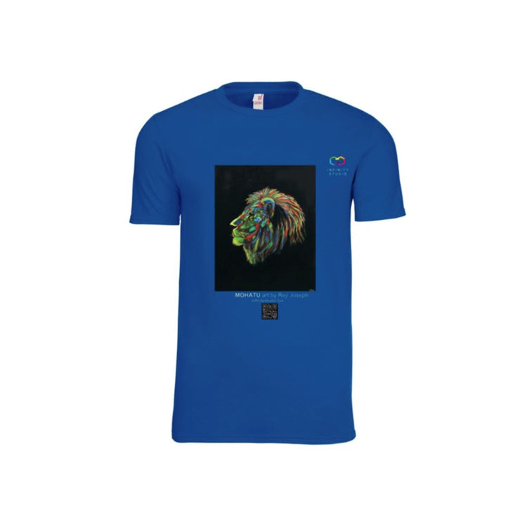 MOHATU Art T Shirt Men Blue