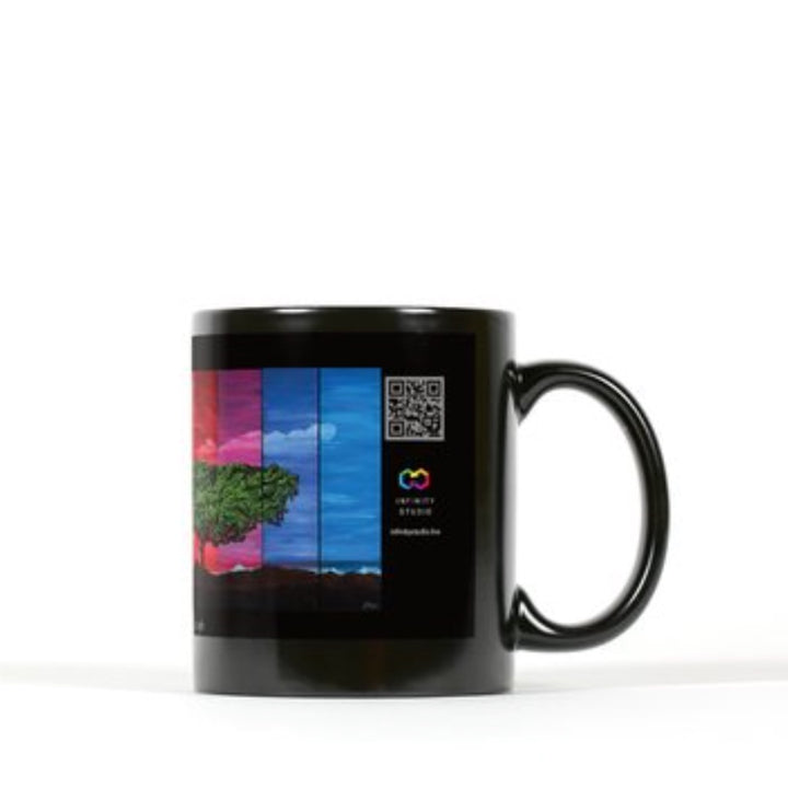 MY WORLD Art Coffee Mug Black