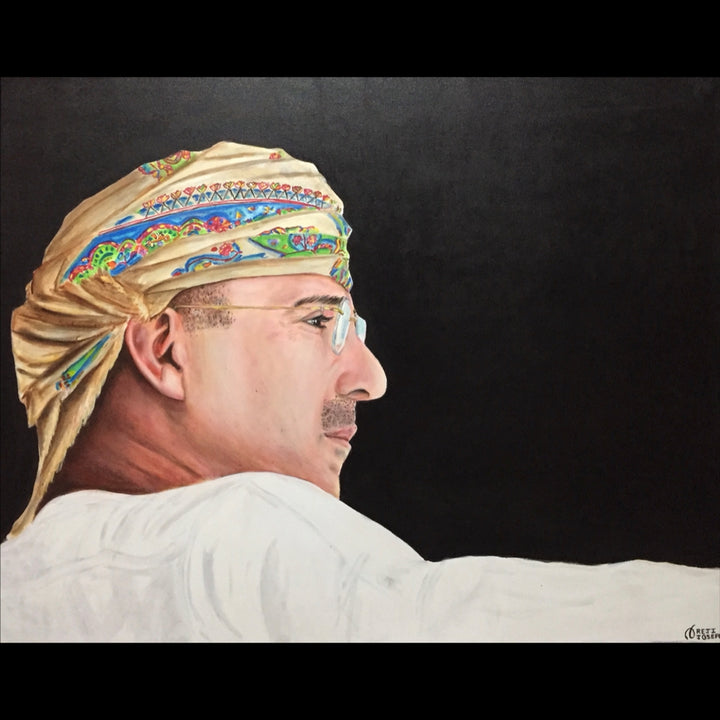 MOHAMMED MAHFOODH AL ARDHI - Oil on Canvas - 47" x 39"