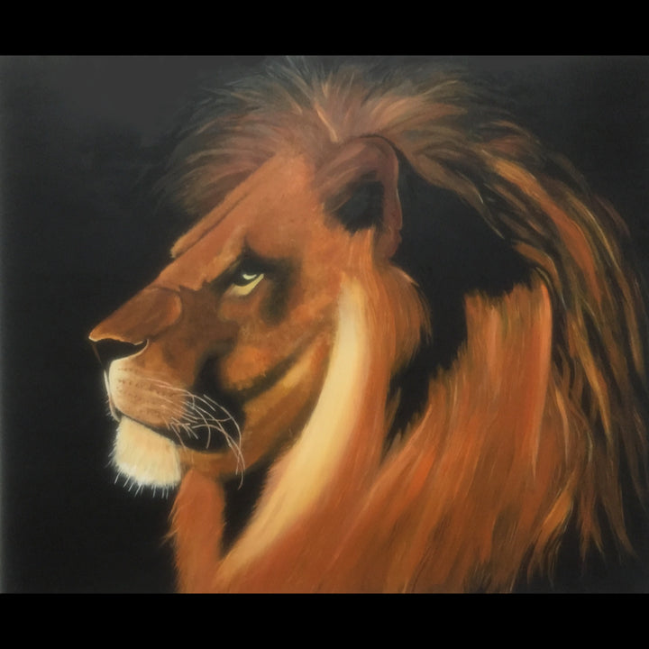 MUFASSA - Oil on Canvas - 47" x 39"  (SOLD FOR CHARITY)