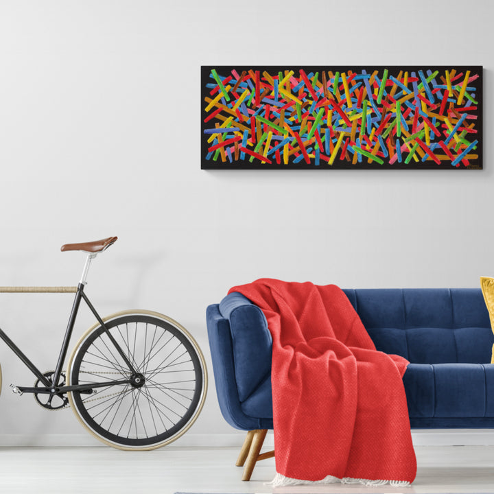 MYRAID I - Oil on Canvas - 48" x 18"