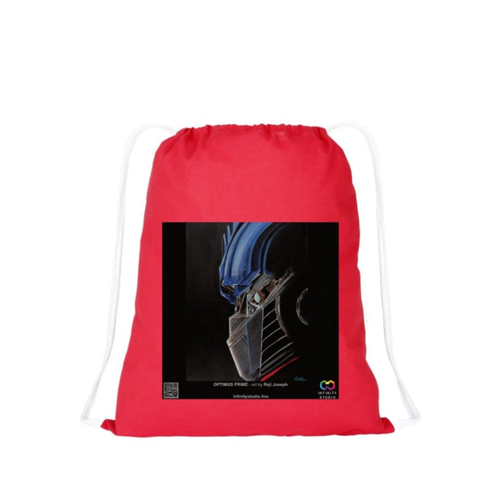 OPTIMUS PRIME Art Drawstring Red