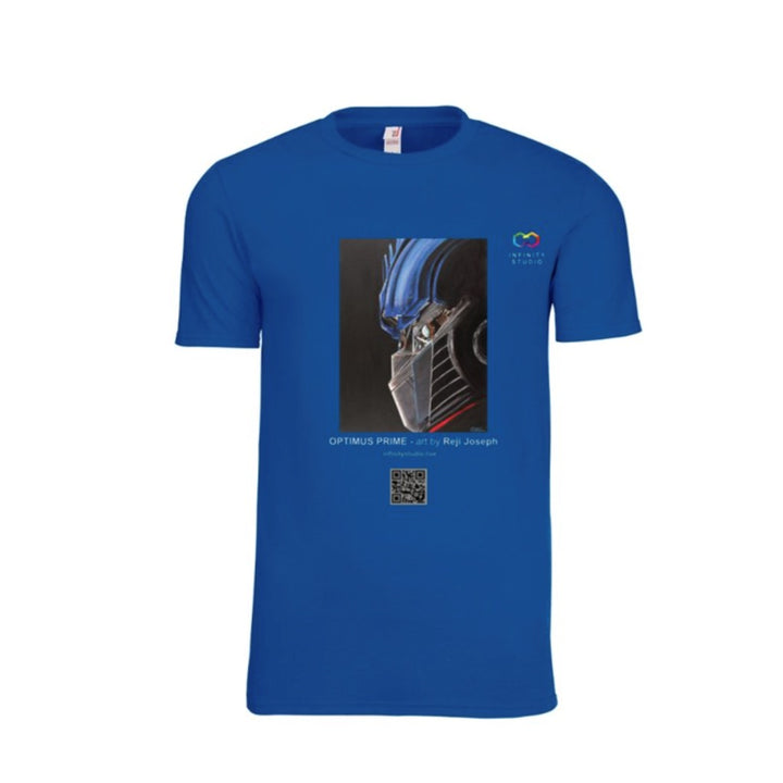 OPTIMUS PRIME Art T Shirt Men Blue