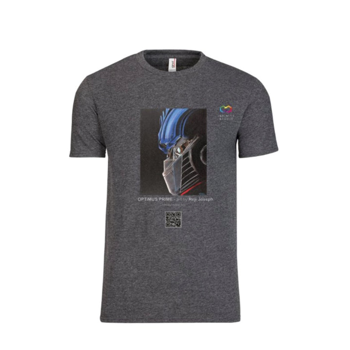 OPTIMUS PRIME Art T Shirt Men Heather Grey