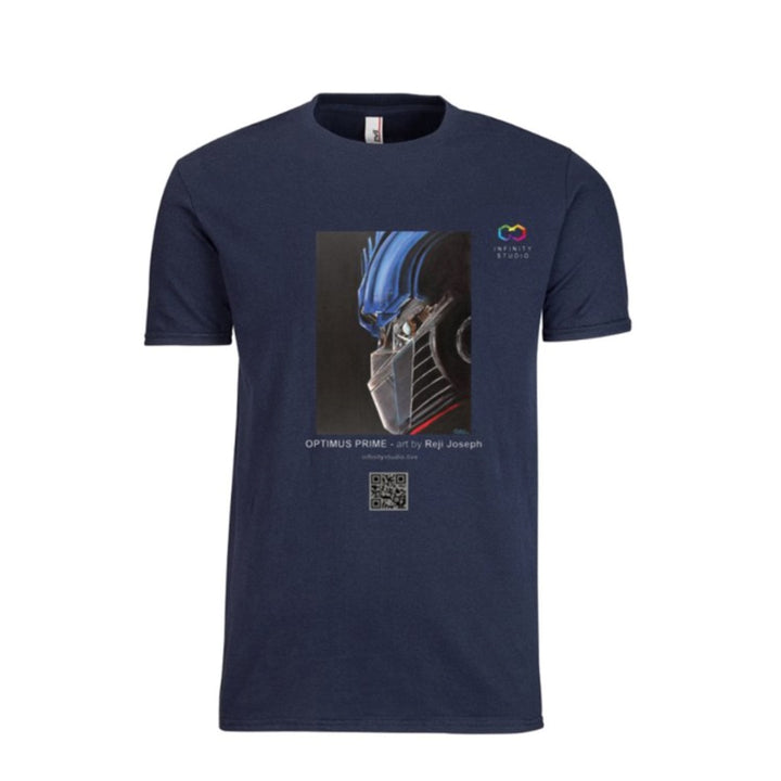 OPTIMUS PRIME Art T Shirt Men Navy Blue