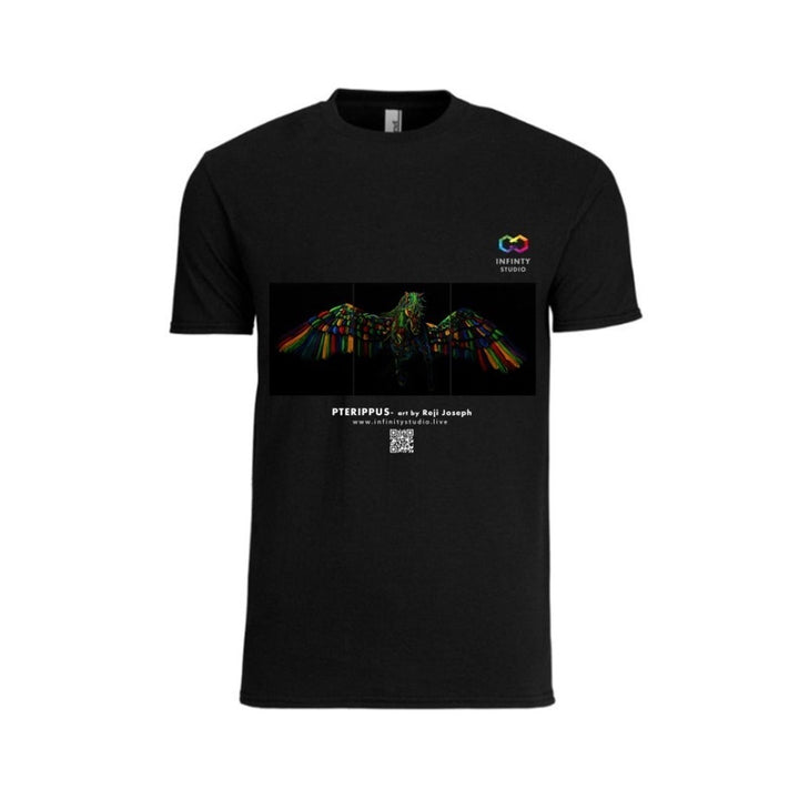 PTERIPPUS Art T Shirt Men Black