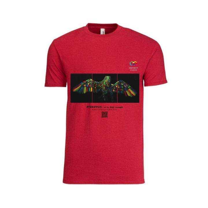 PTERIPPUS Art T Shirt Men Red