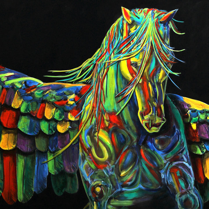 PTERIPPUS - Acrylics on Canvas - 144" x 60"